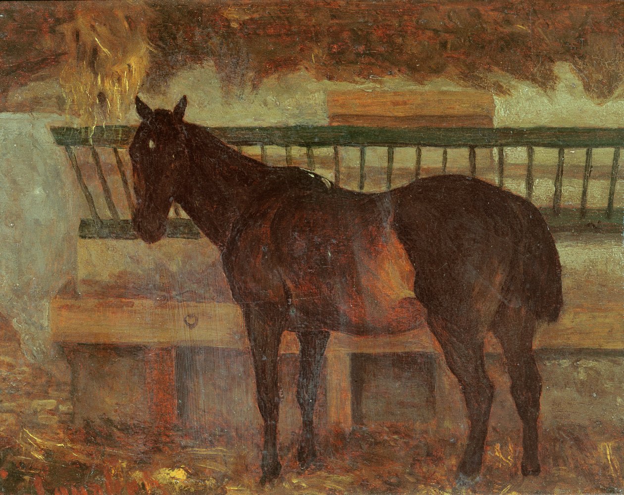 Egy ménes Saintes városából, 1863 alkotó: Gustave Courbet