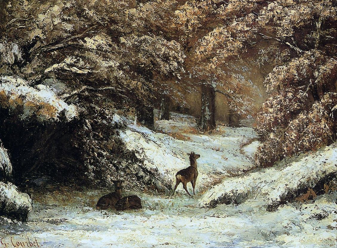 Roe Deer Lyon alkotó: Gustave Courbet
