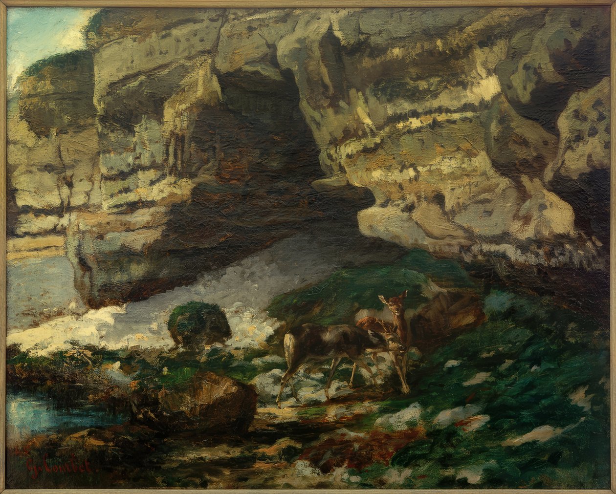Őz a forrásnál alkotó: Gustave Courbet