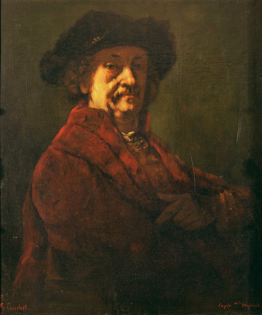 Egy Rembrandt-önarckép másolata, 1869 alkotó: Gustave Courbet