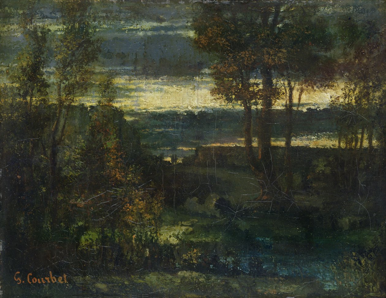 Esti táj alkotó: Gustave Courbet