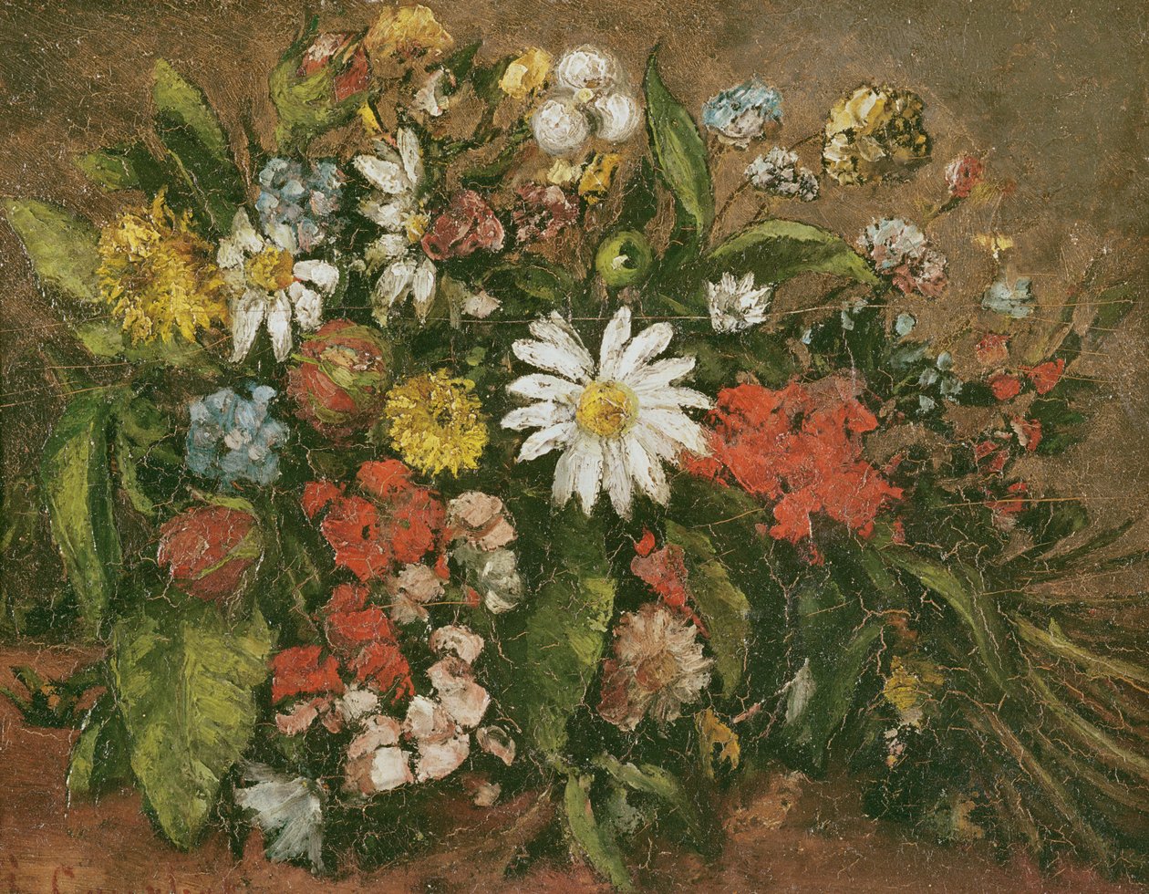 Virágok, 1871 (olaj, fa) alkotó: Gustave Courbet