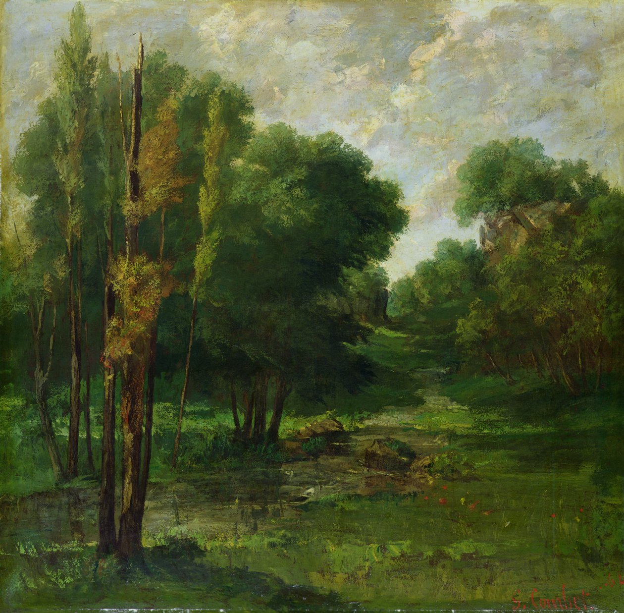 Erdei táj, 1864 alkotó: Gustave Courbet