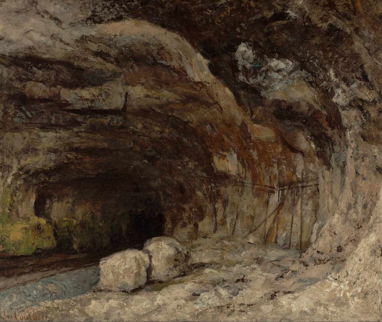 Sarrazine barlang Nans-sous-Sainte-Anne közelében alkotó: Gustave Courbet