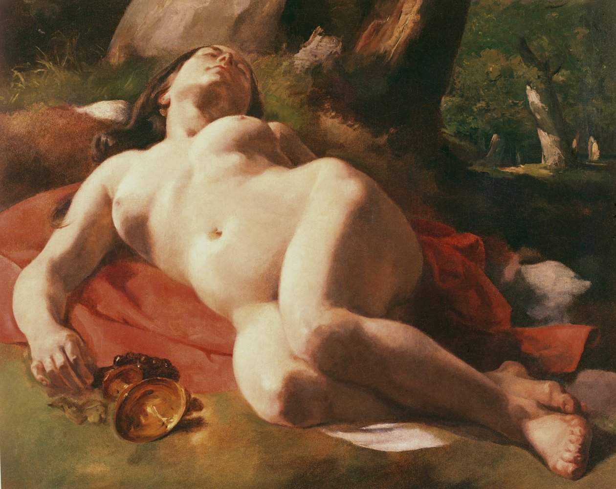 A bacchánsnő, 1844-47 körül alkotó: Gustave Courbet