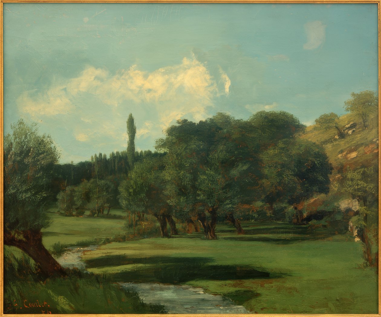 La Bretonnerie az Indre megyében alkotó: Gustave Courbet