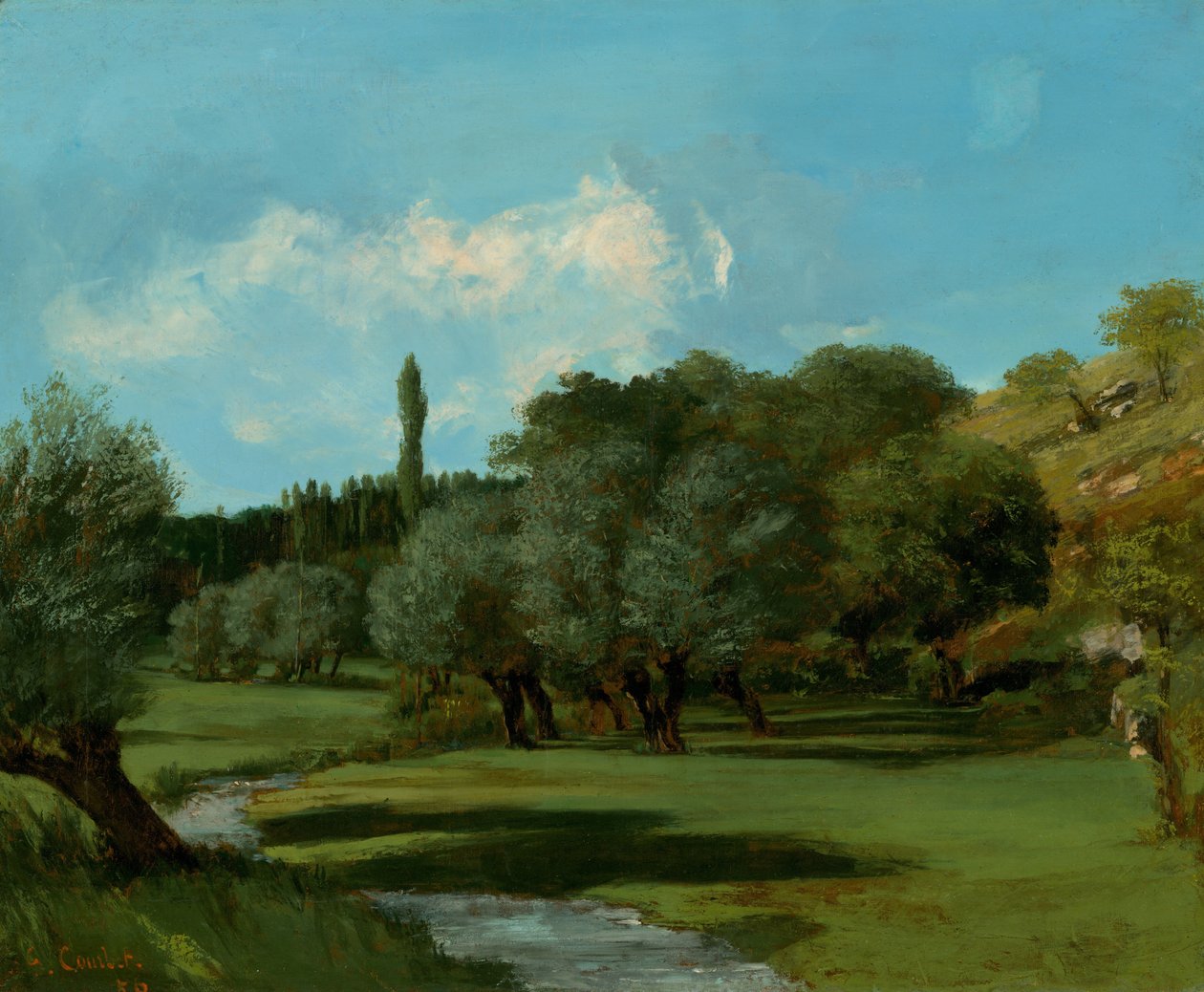 La Bretonnerie Indre megyében alkotó: Gustave Courbet