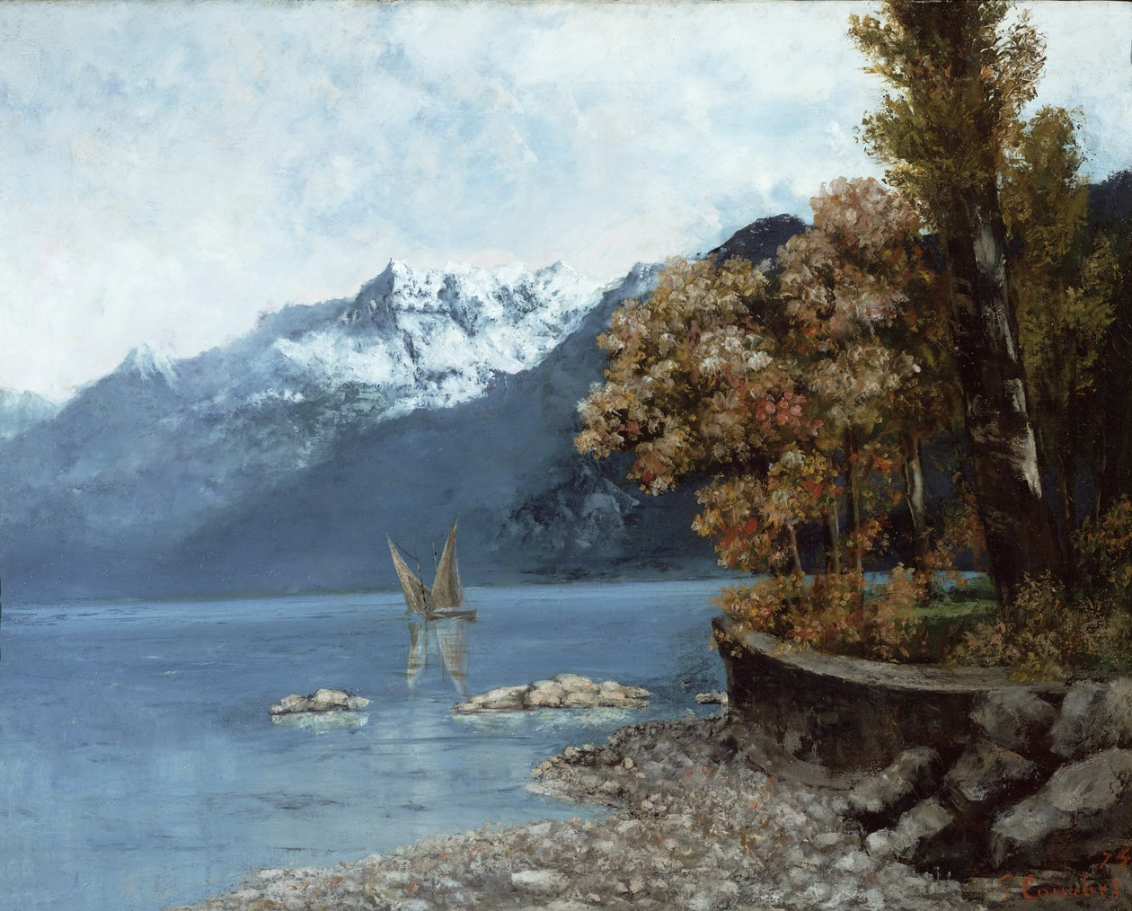 Leman-tó, 1874 alkotó: Gustave Courbet