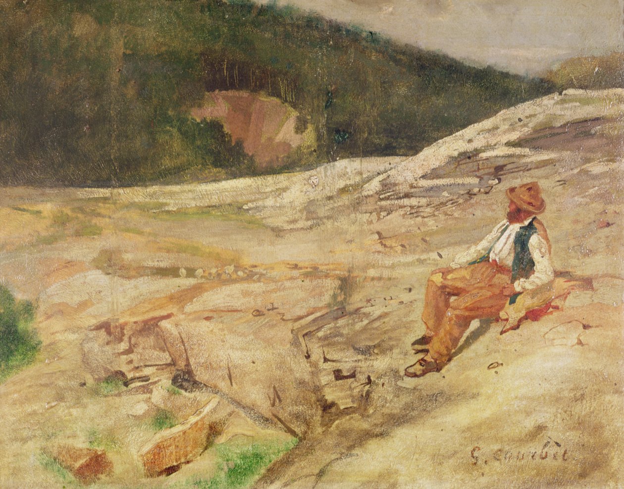 Tájkép alkotó: Gustave Courbet