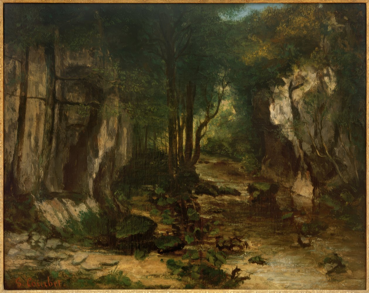 A Ruisseau du Puits-Noir alkotó: Gustave Courbet