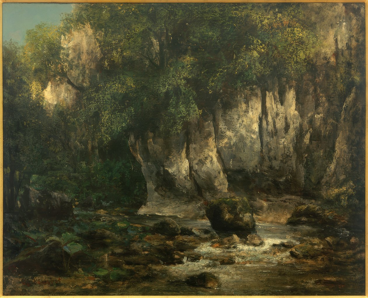 A Ruisseau du Puits-Noir alkotó: Gustave Courbet