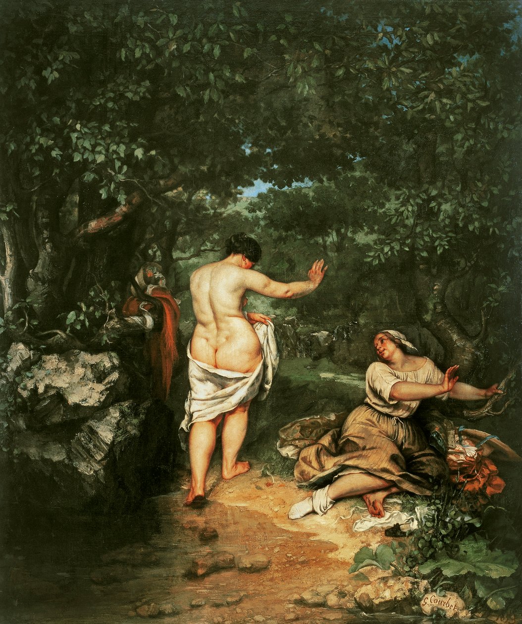 A fürdőzők, 1853 alkotó: Gustave Courbet