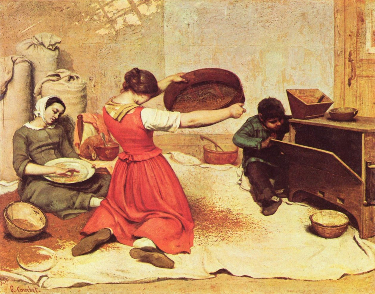 Búza szűrők alkotó: Gustave Courbet