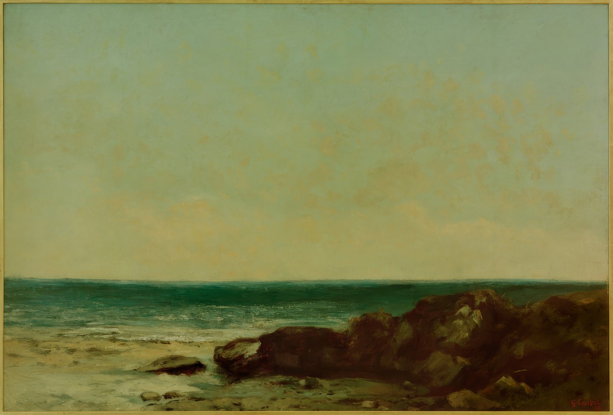 Tengerpart (Földközi-tenger) alkotó: Gustave Courbet