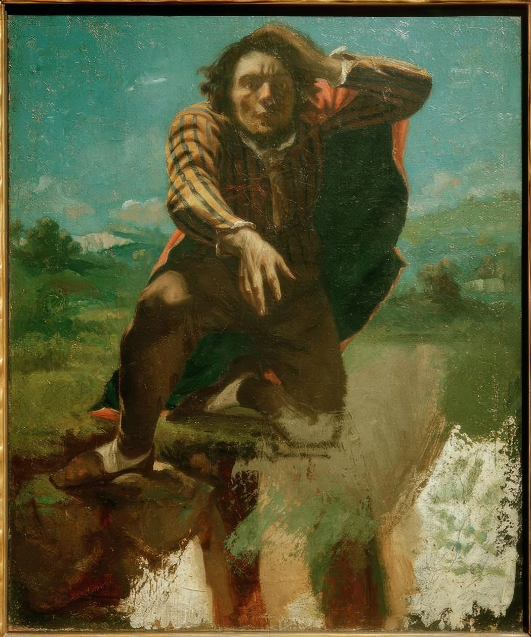 A Le Fou de Peur néven ismert művész portréja alkotó: Gustave Courbet