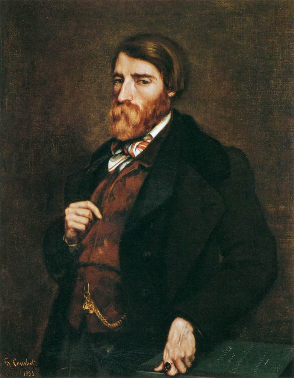 Alfred Bruyas arcképe alkotó: Gustave Courbet