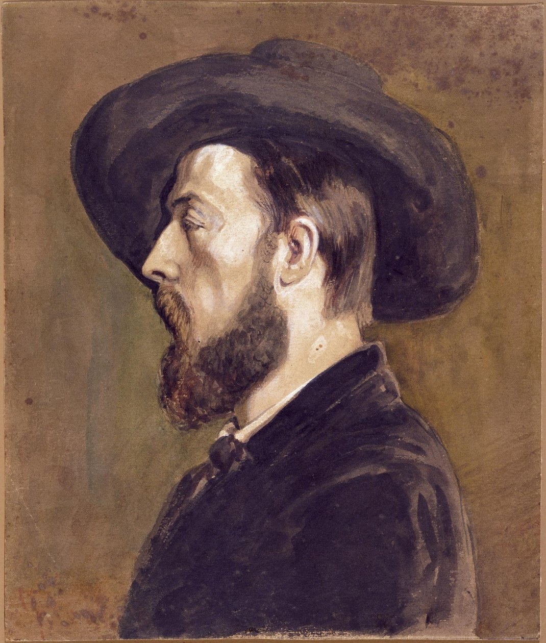 Jongkind portréja alkotó: Gustave Courbet