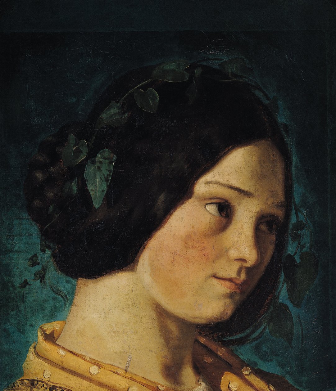Zelie Courbet portréja, 1842 körül alkotó: Gustave Courbet