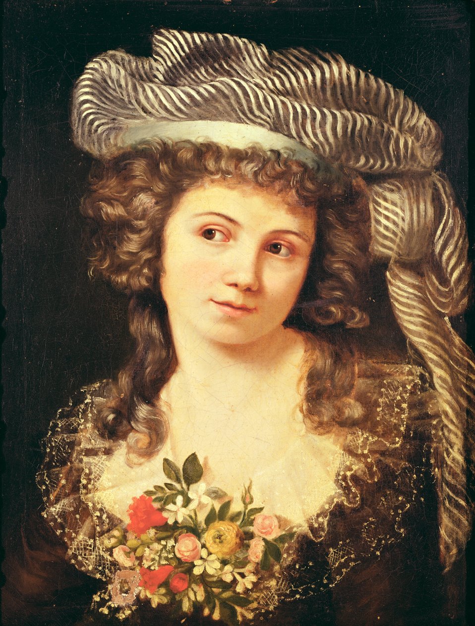 Egy fiatal nő portréja Labille-Guiard stílusában alkotó: Gustave Courbet