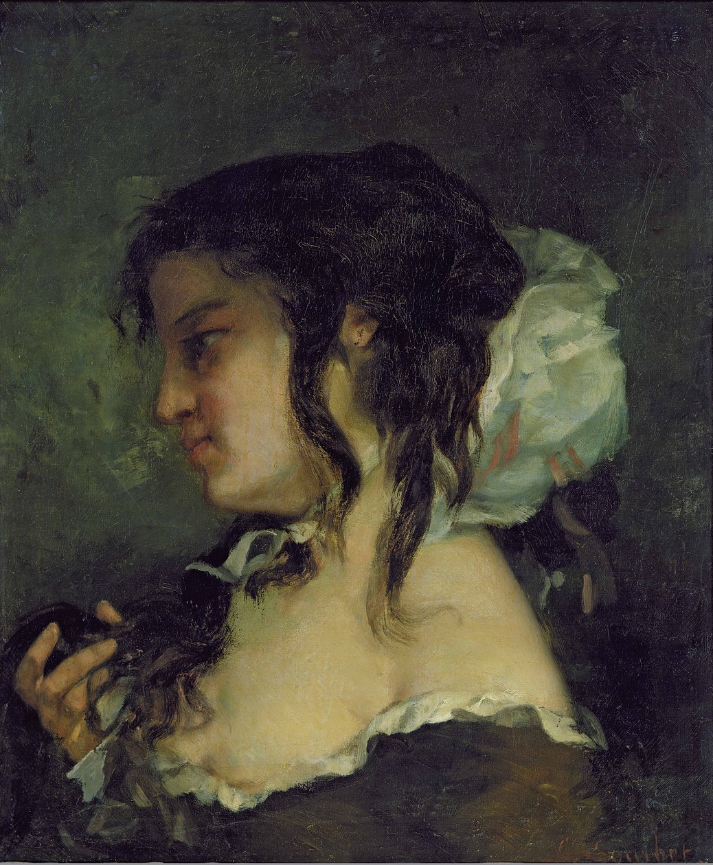 Reflexió, 1864-66 körül alkotó: Gustave Courbet