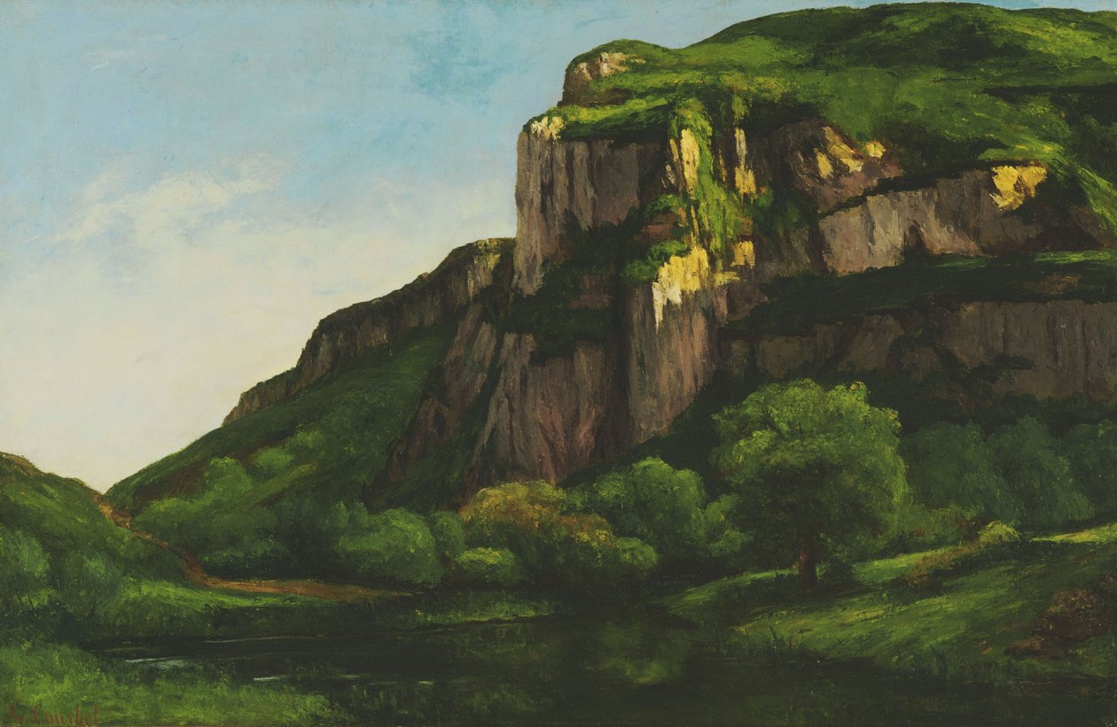 Rocks at Mouthier alkotó: Gustave Courbet