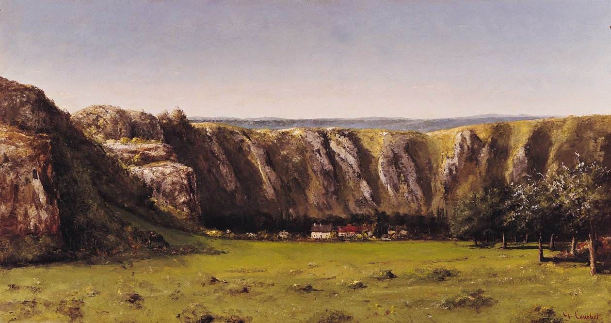 Sziklás táj Flagey közelében alkotó: Gustave Courbet