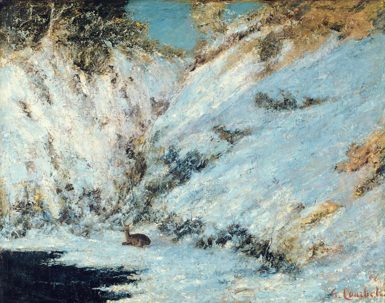 Havas táj, 1866 alkotó: Gustave Courbet