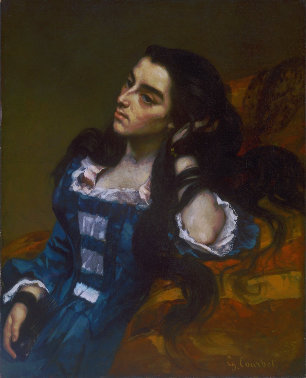 Spanyol nő alkotó: Gustave Courbet