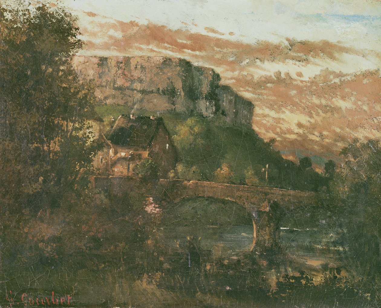 A nahini híd, 1868 alkotó: Gustave Courbet