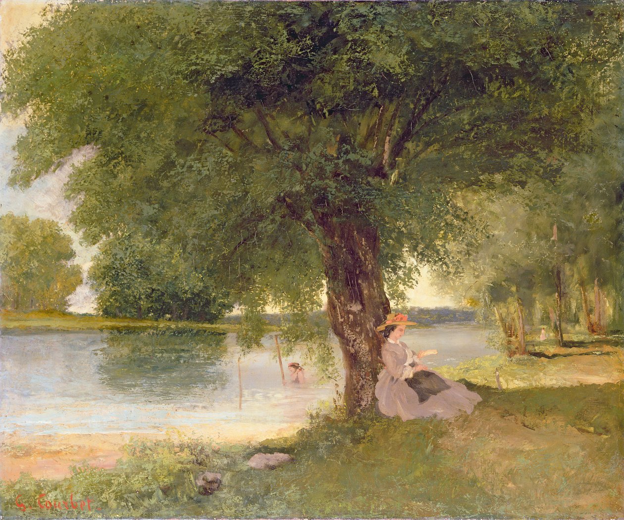 A Charente Port-Bertaud-nál, 1862 alkotó: Gustave Courbet