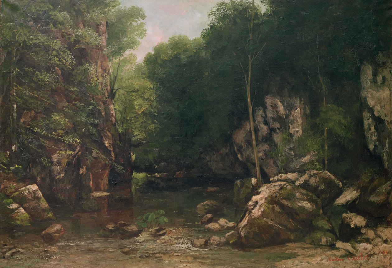 The Covered Stream, vagy The Dark Stream, 1865 alkotó: Gustave Courbet