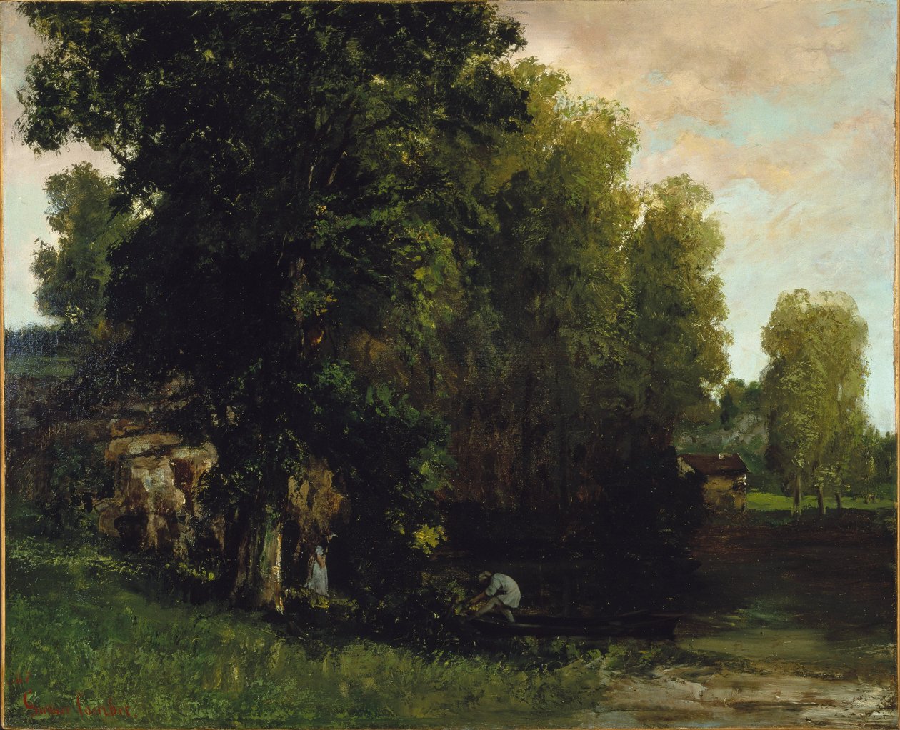 A medence széle (Au Bord de lEtang) alkotó: Gustave Courbet