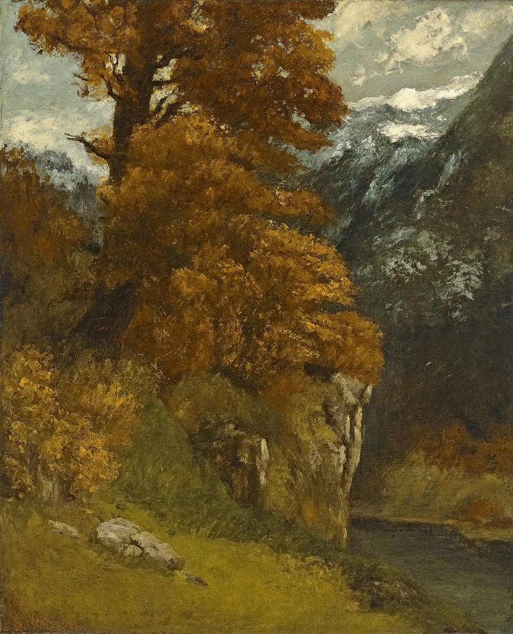 The Glen at Ornans, 1866 alkotó: Gustave Courbet