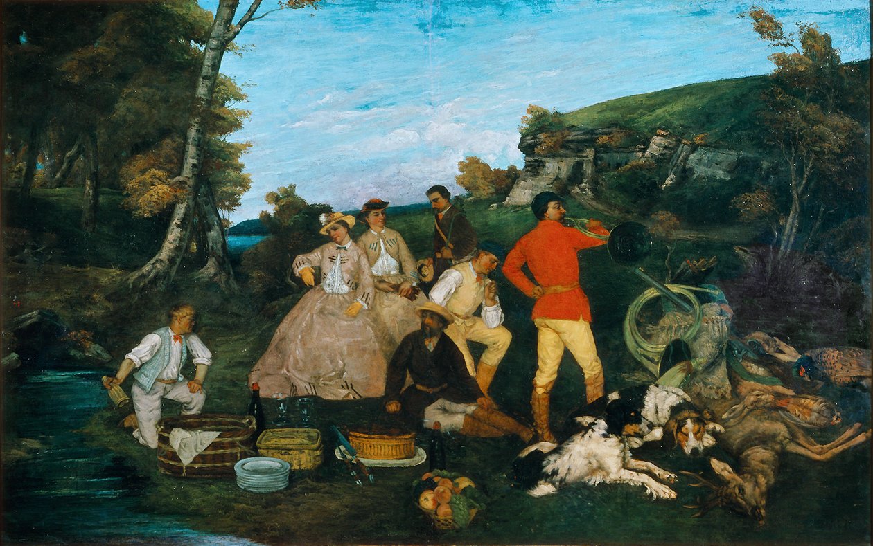Vadászreggeli alkotó: Gustave Courbet