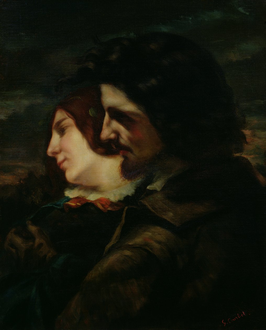 A szerelmesek a vidéken, 1844 után alkotó: Gustave Courbet