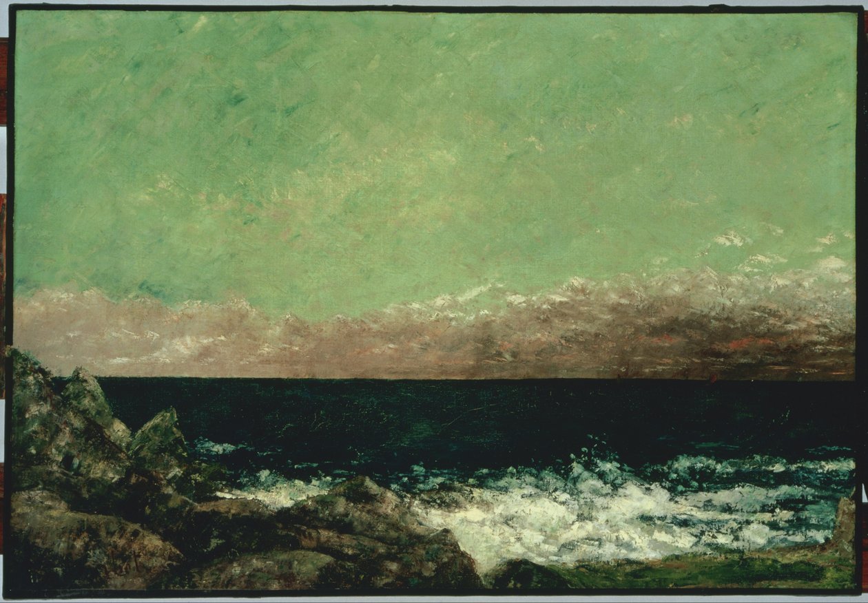 A Földközi -tenger alkotó: Gustave Courbet