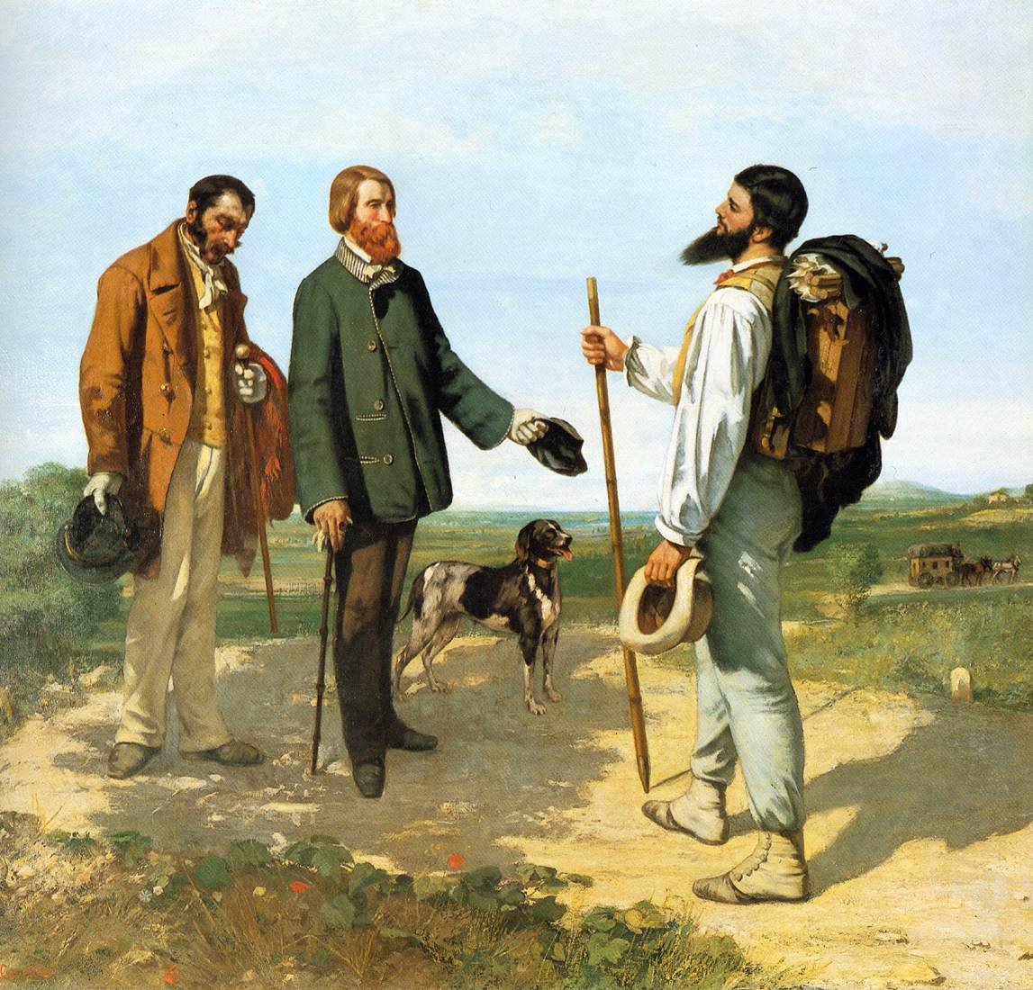 A találkozó vagy Bonjour Monsieur Courbet alkotó: Gustave Courbet