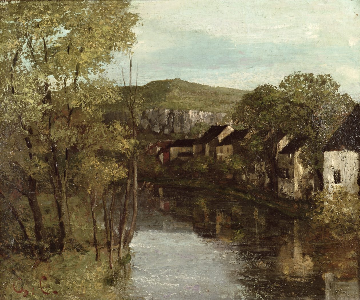 Ornans tükörképe, 1872 körül alkotó: Gustave Courbet