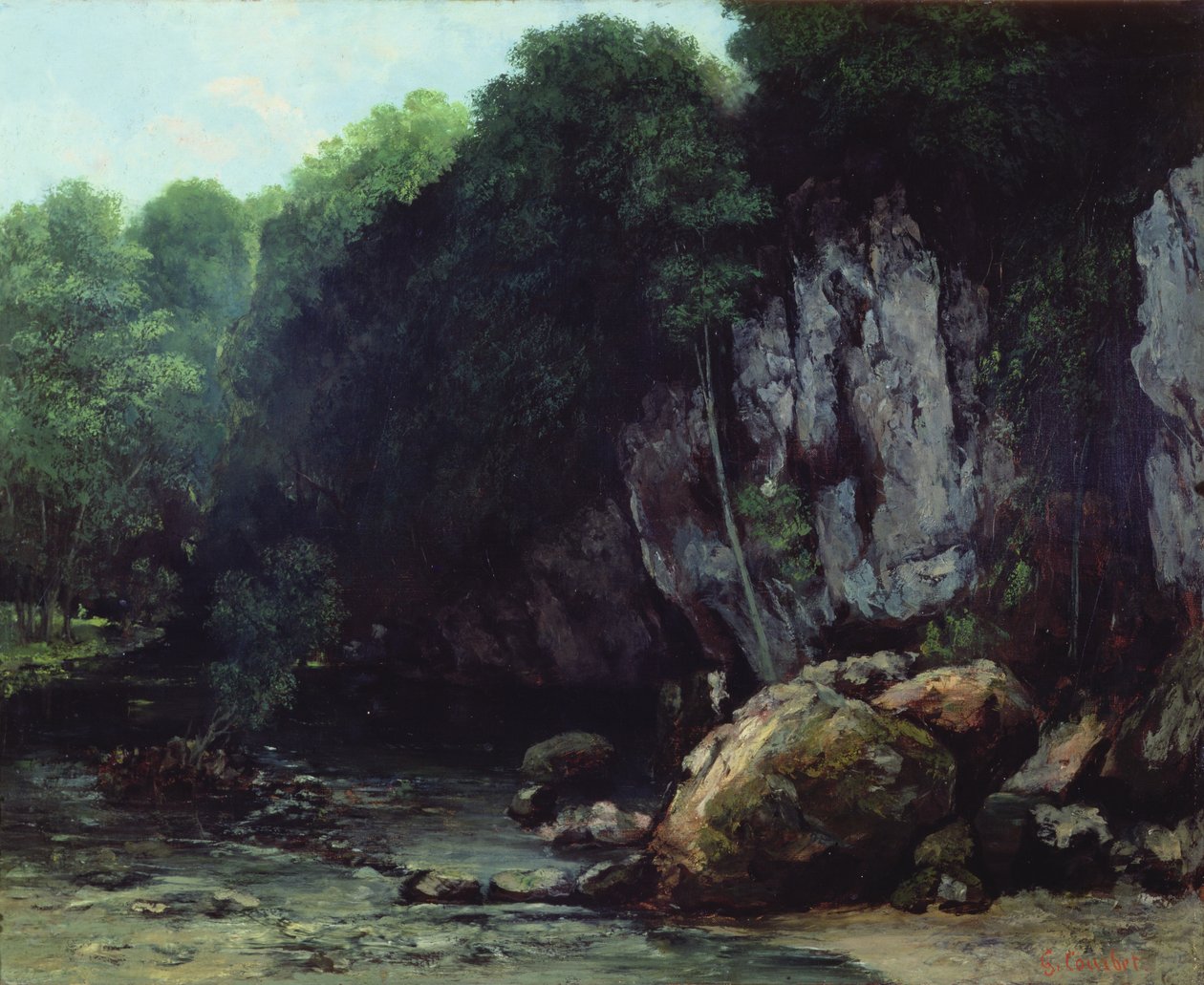 A patak a Fekete barlangból alkotó: Gustave Courbet