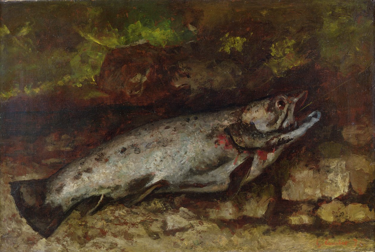 A pisztráng, 1873 alkotó: Gustave Courbet