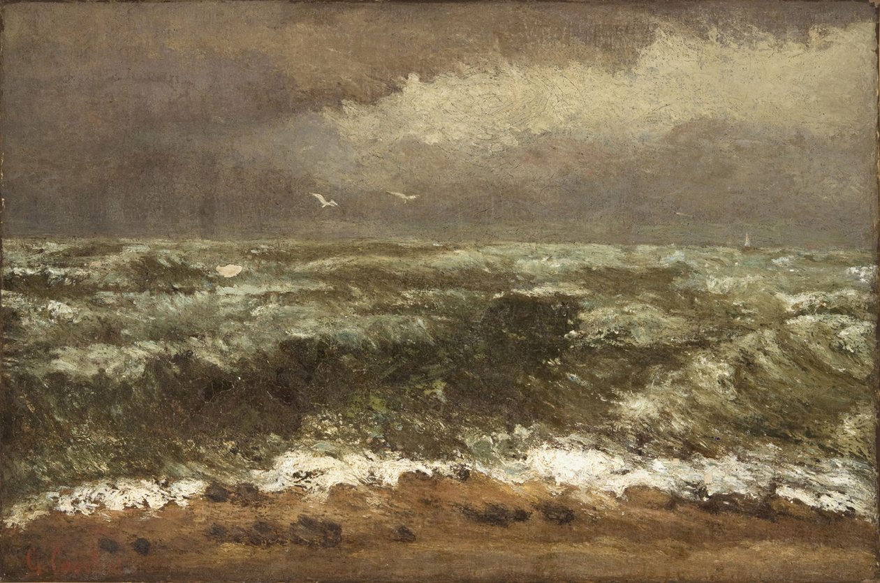 Hullámok alkotó: Gustave Courbet