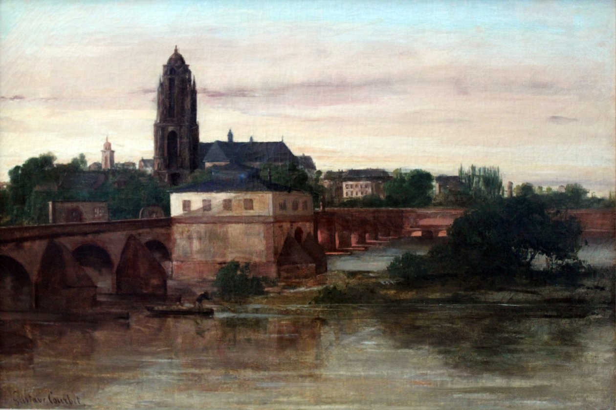 Kilátás Frankfurt am Mainra alkotó: Gustave Courbet