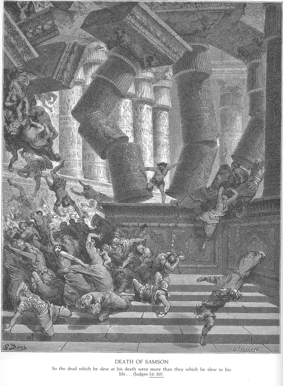 Gustave Doré. Sámson halála alkotó: Gustave Dore