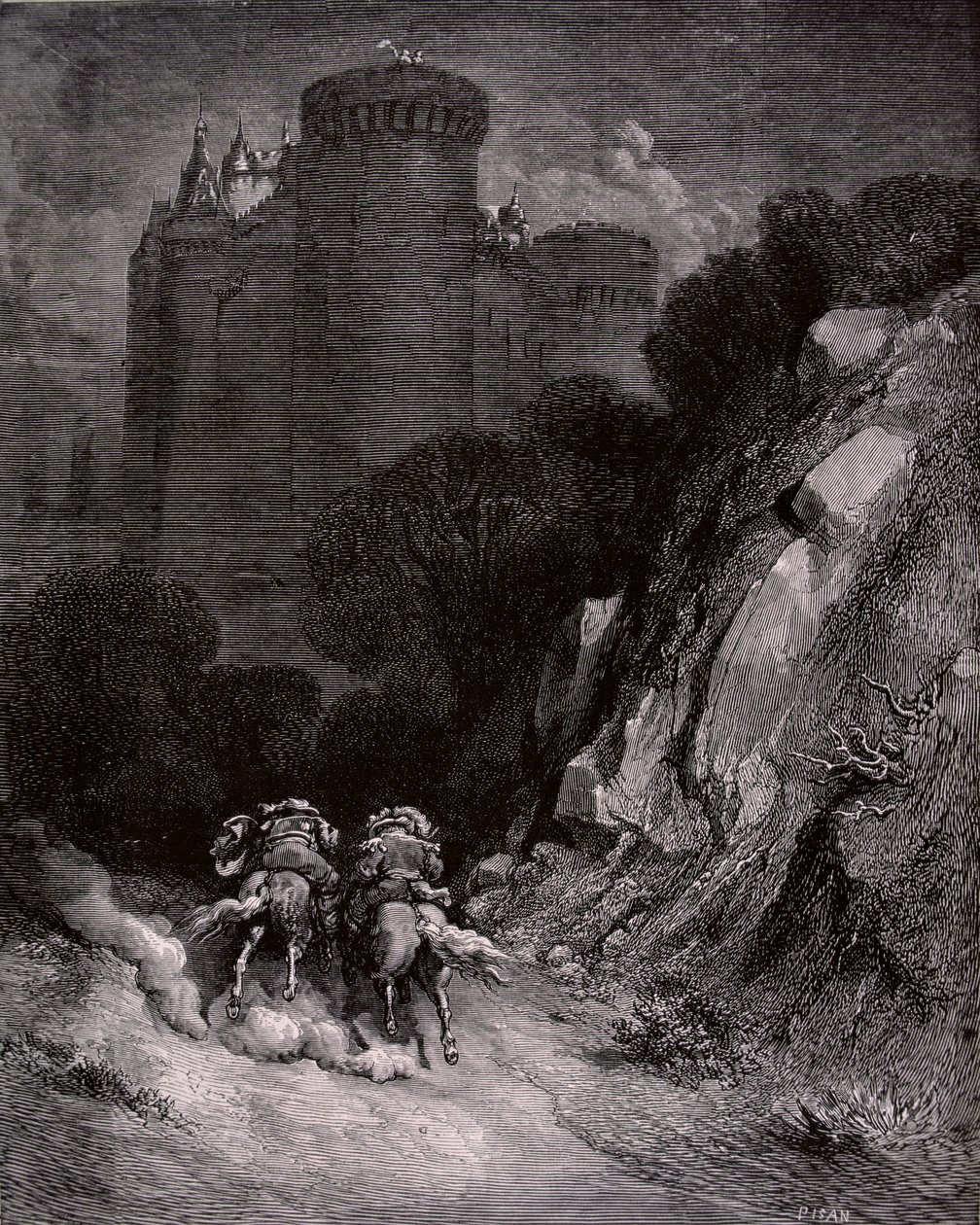 Illusztráció Charles Perrault (1628-1703) "Kékszakállú" című művéhez 1893 alkotó: Gustave Dore
