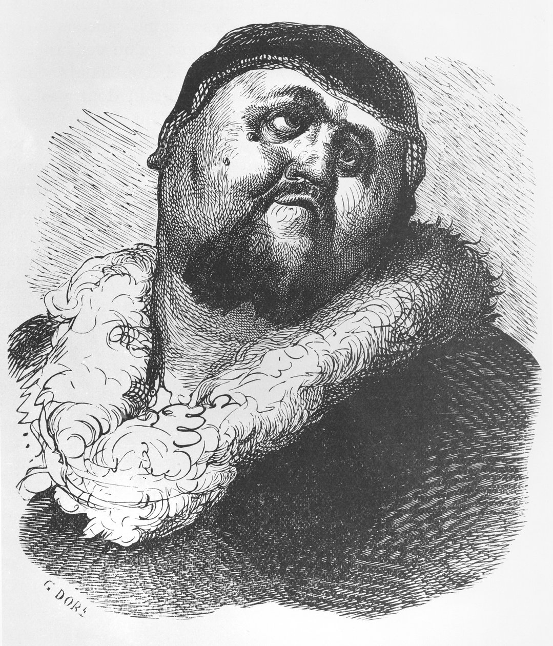 Illusztráció François Rabelais "Gargantua és Pantagruel" című művéből. alkotó: Gustave Dore
