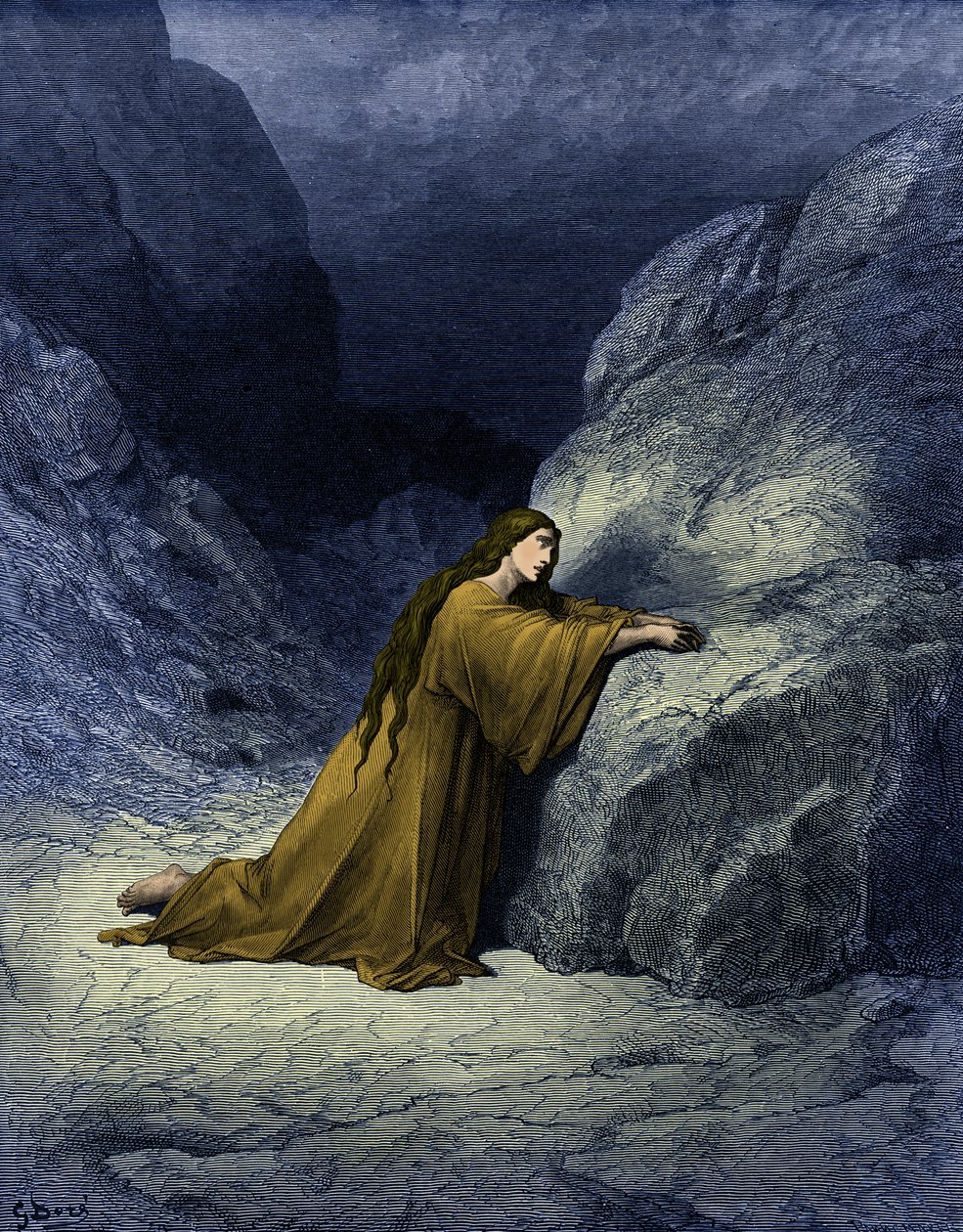 Mária Magdolna, a megtérő bűnös – Biblia alkotó: Gustave Dore