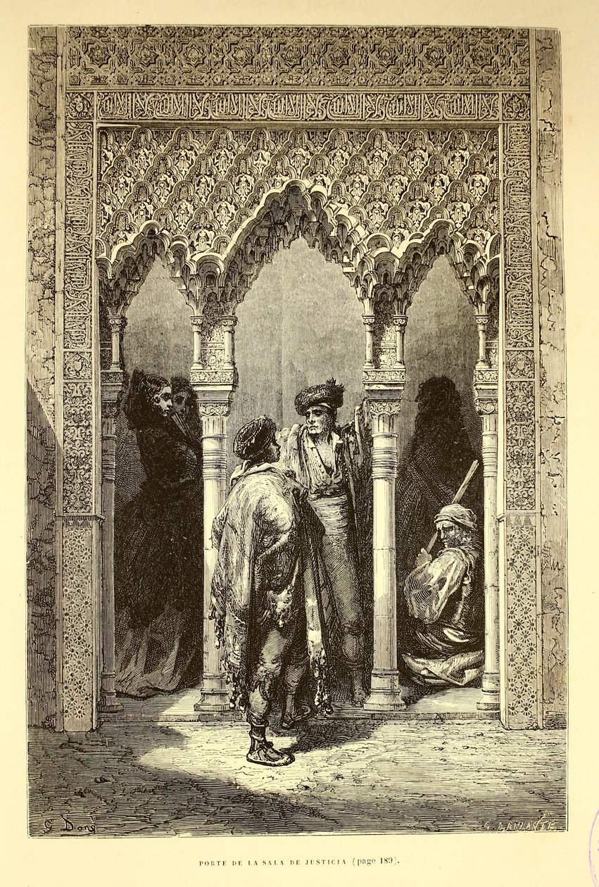 A tárgyalóterem kapuja alkotó: Gustave Dore