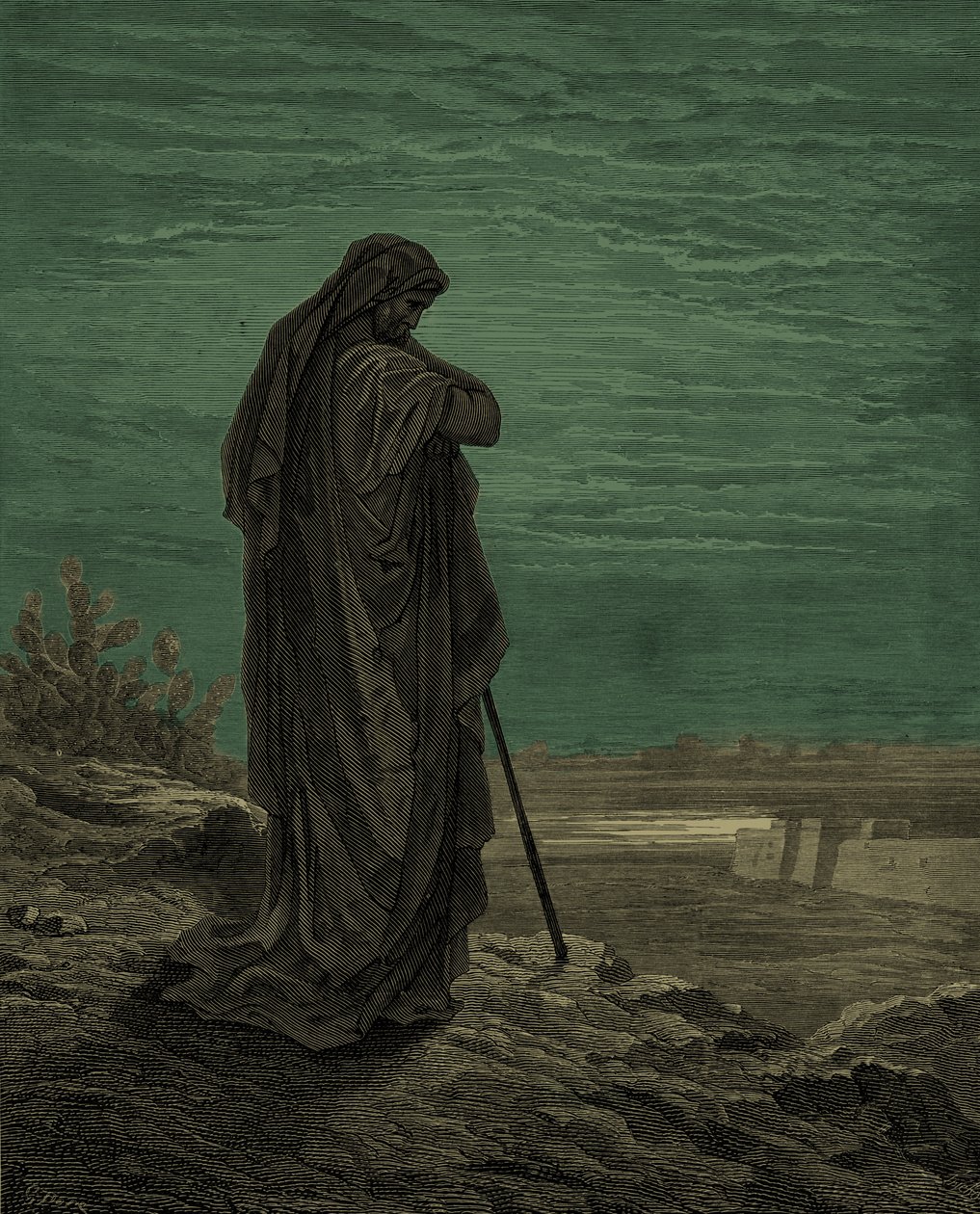 Ámosz próféta, Gustave Doré metszete. - Biblia alkotó: Gustave Dore