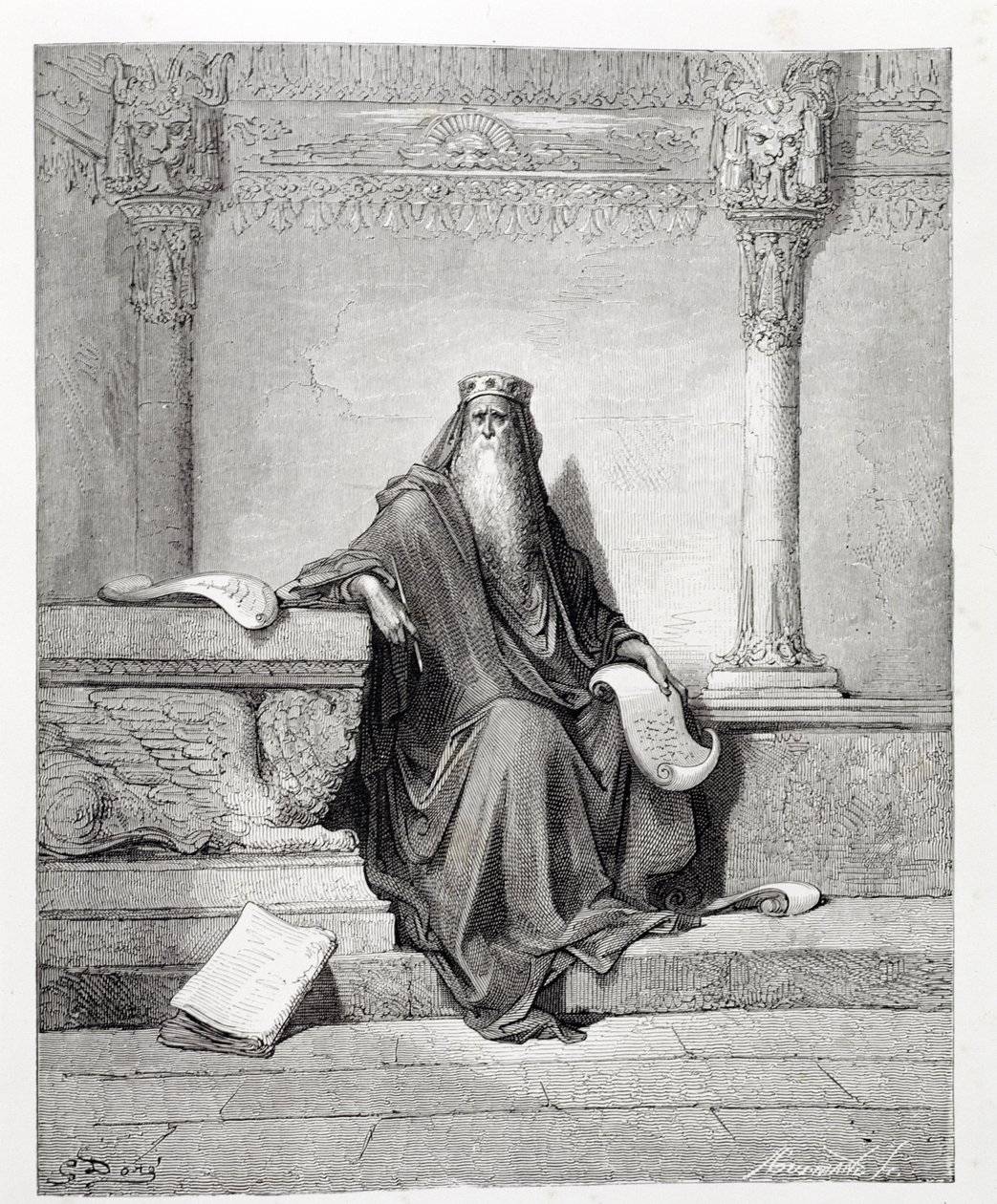 Salamon, vésette Adolphe Gusmand (1821-1905) 1868 körül alkotó: Gustave Dore