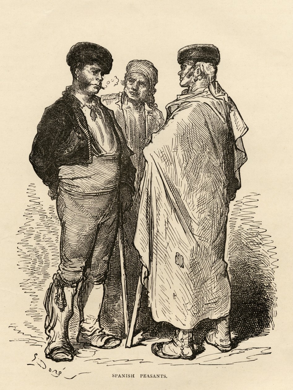 Spanyol parasztok alkotó: Gustave Dore